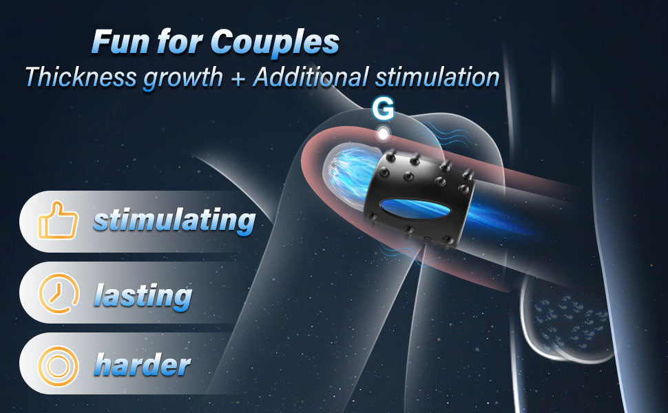 Penis Enlarger Ring Vaginal Extra Stimulation Vibrating Cock Ring