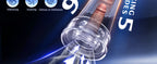 9 Vibrating Spring & 5 Vacuum Suction Penis Pump with 2 Switchable Sleeves