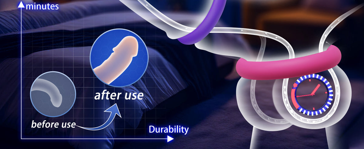 Candy Colours 3 Different Sizes Reusable Silicone Penis Ring