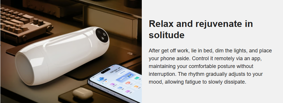 Baymax 10 Suction Vibrations One-button Activation APP-controlled Multi-point Massage Male Masturbator