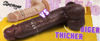 Extra Large Outrider Vibrating Thrusting Thick Long Lifelike Dildo 10.75 In