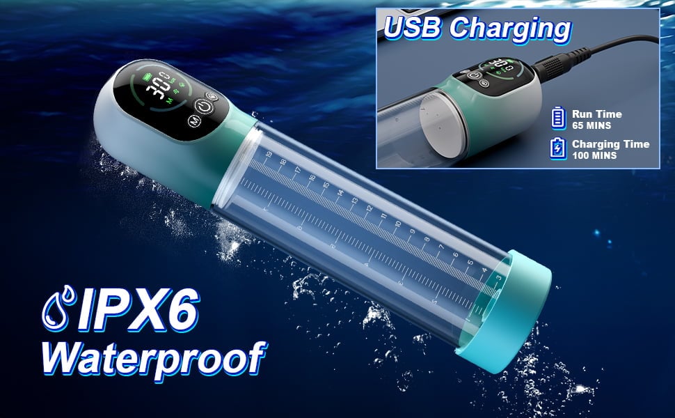 Electric Penis Pump with mini Pocket Pussy 2 in 1 Vacuum Pump for ED Treatment with 5 Suction Modes