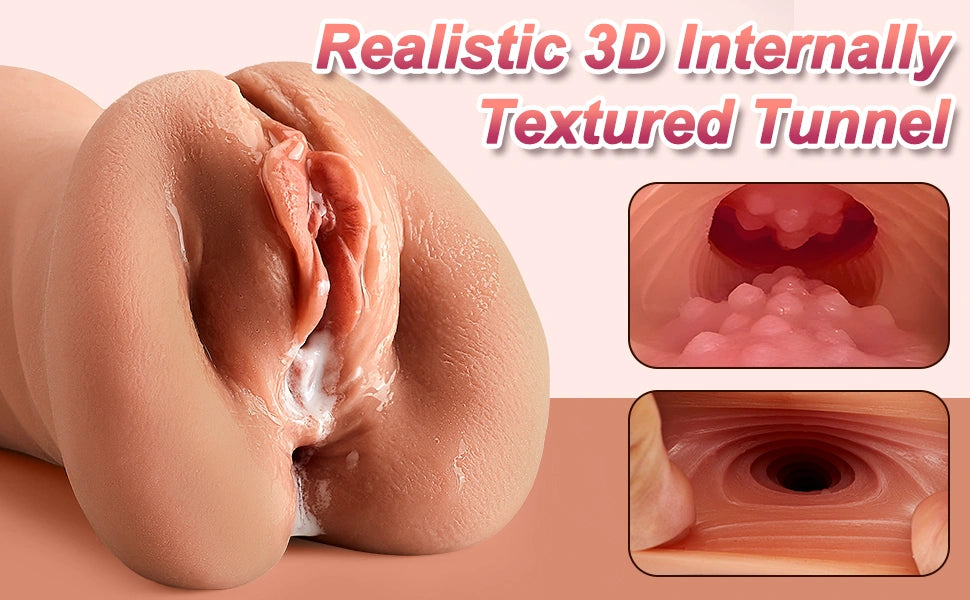 Ava 3 in 1 Pocket Pussy Male Masturbator Realistic Blowjob Anus Stroker