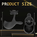 10 Modes Vibrating Cock Ring with APP Control Testicles Vibrator