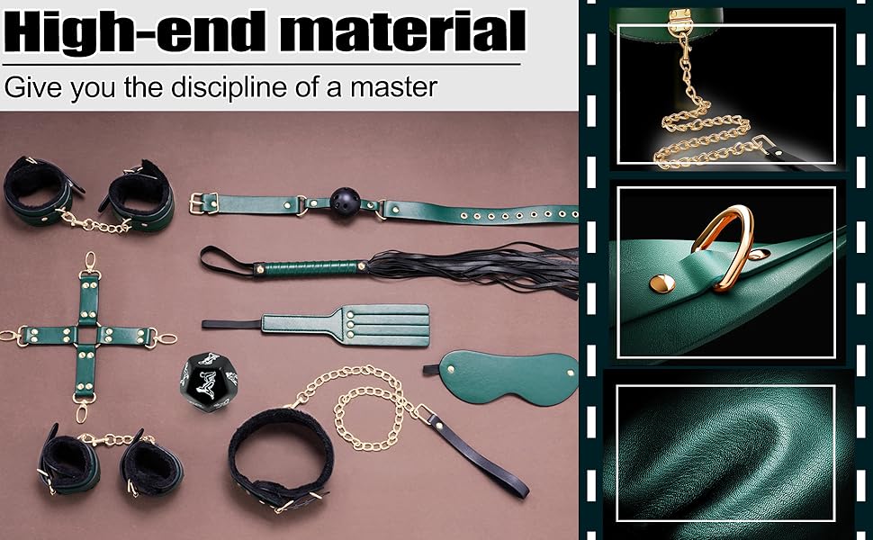 Master Series Hook Up 12-piece Plush Bondage Set