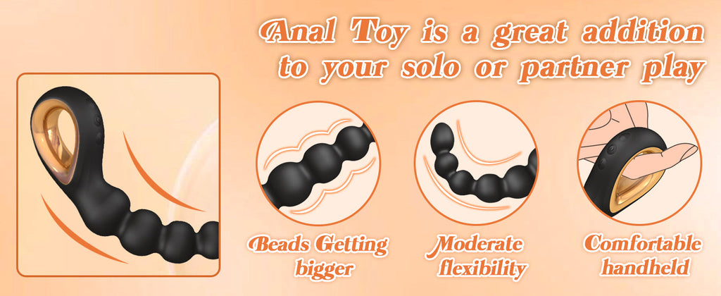 Beadwave 10x Modes Prostate Massager Flexible Anal Beads
