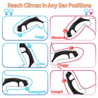 10 Vibrating Cock Ring with G-spot Stimulation and Remote Control