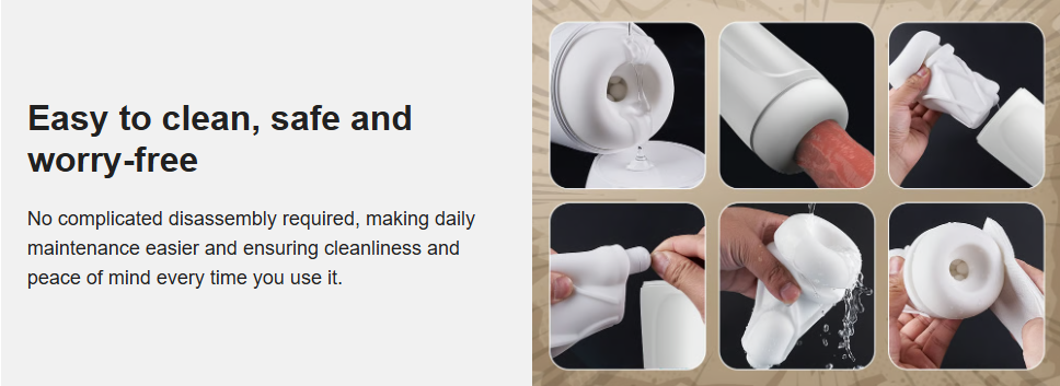 Baymax 10 Suction Vibrations One-button Activation APP-controlled Multi-point Massage Male Masturbator