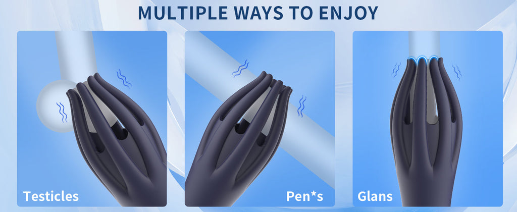 10X Vibration 3-in-1 Penis Massager for Masturbation Prolong Endurance and Massage