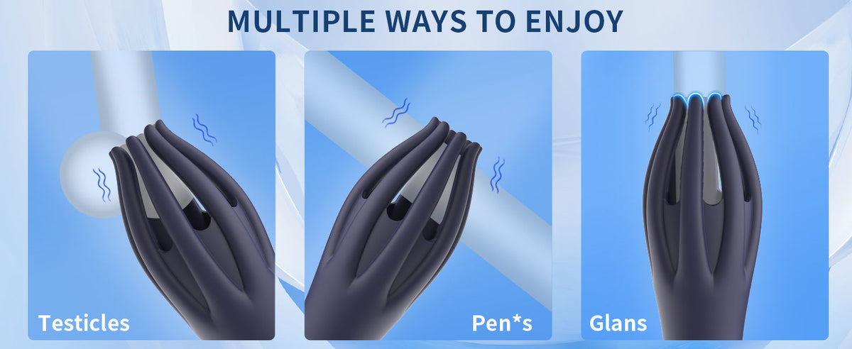 10X Vibration 3-in-1 Penis Massager for Masturbation Prolong Endurance and Massage