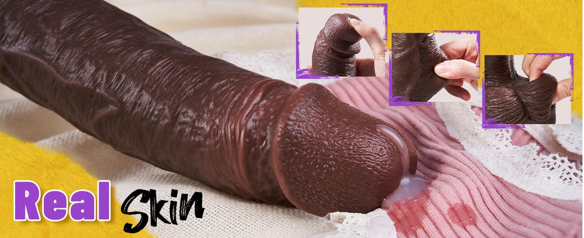 Extra Large Outrider Vibrating Thrusting Thick Long Lifelike Dildo 10.75 In