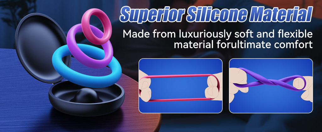 PowerLoop Colored Silicone Cock Ring Set