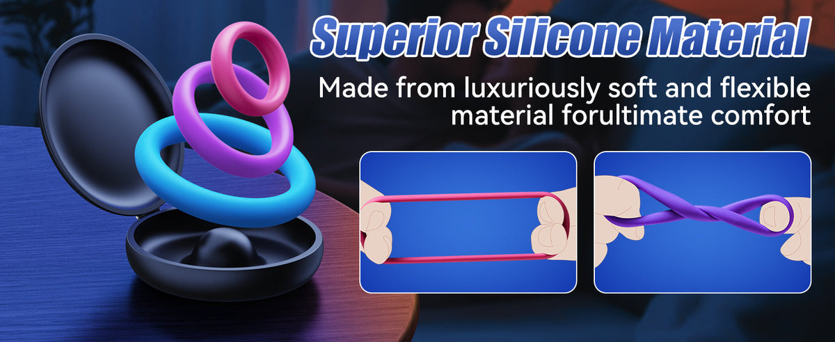 PowerLoop Colored Silicone Cock Ring Set
