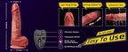 10.8 Inch 7 Thrust & Vibration Huge Flexible Squirting Dildo