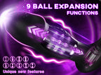 Prostate Massager Anal Toys with Penis Ring 9 Swing Rolling Vibrating Butt Plug
