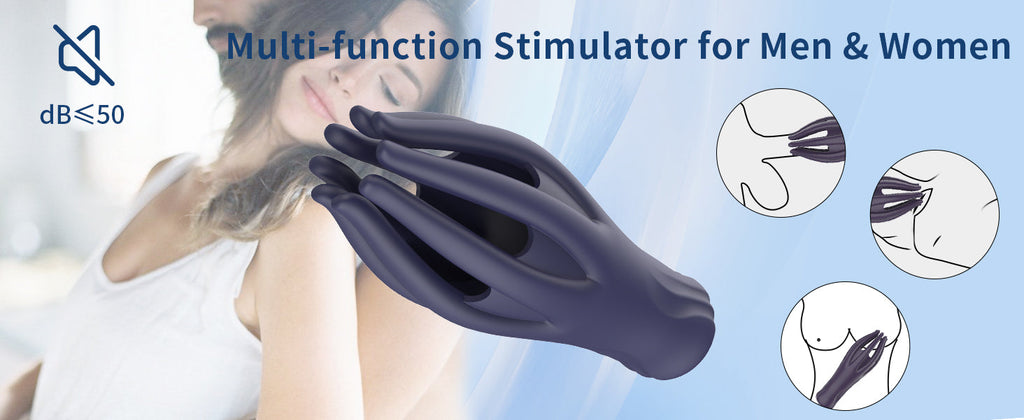 10X Vibration 3-in-1 Penis Massager for Masturbation Prolong Endurance and Massage