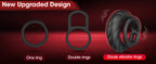 Mighty Grip - 10 Frequency Vibration Dual Limitation Silicone Penis Ring
