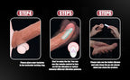 8 Inch Vibrating Penis Sleeve with 10 Vibration Modes