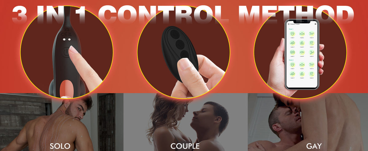 Upgrade Fast Thrusting 6-in-1 Prostate Massager with Remote Control and APP