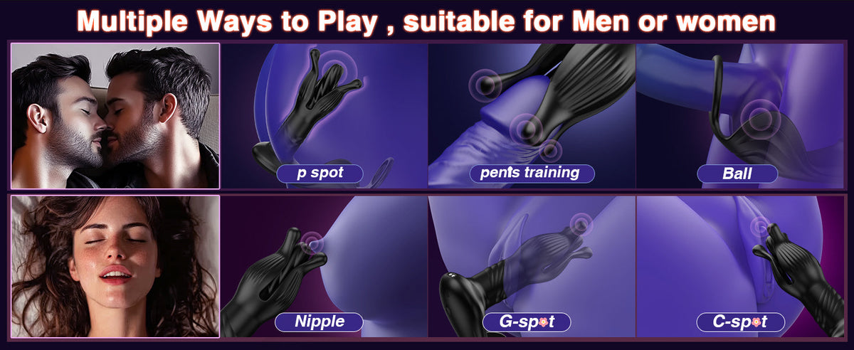 9 Tension Shock Flapping Prostate Massager Anal Toys