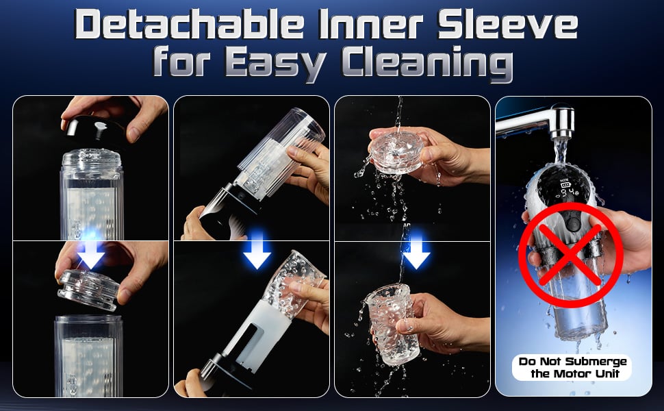 9 Rotating & 4 Suction & Licking Pocket Pussy One-Touch Boost Automatic Male Masturbator
