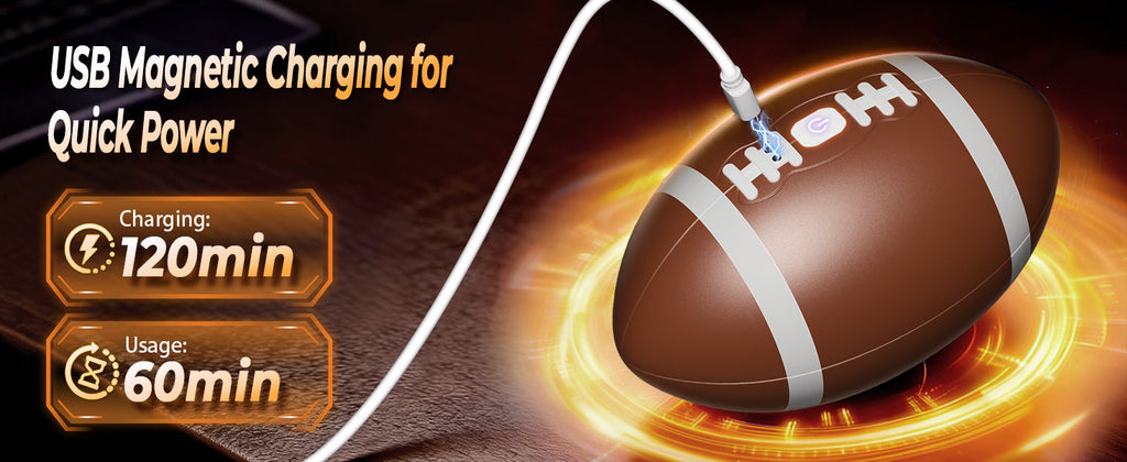 Men's football-shaped masturbator, 12 vibration modes, 3D TPE realistic inner sleeve.