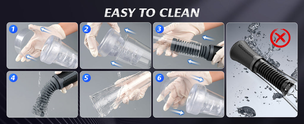9 Vibrating Spring & 5 Vacuum Suction Penis Pump with 2 Switchable Sleeves