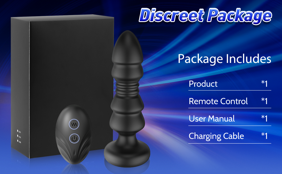 APP Remote Control 12 Vibrating & Thrusting Prostate Massager Anal Toys