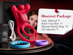 Vibrating Cock Ring with Realistic Tongue