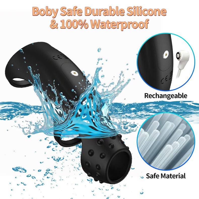10 Vibrating Cock Ring with G-spot Stimulation and Remote Control