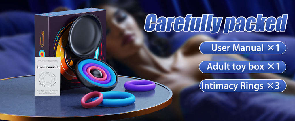 Candy Colours 3 Different Sizes Reusable Silicone Penis Ring