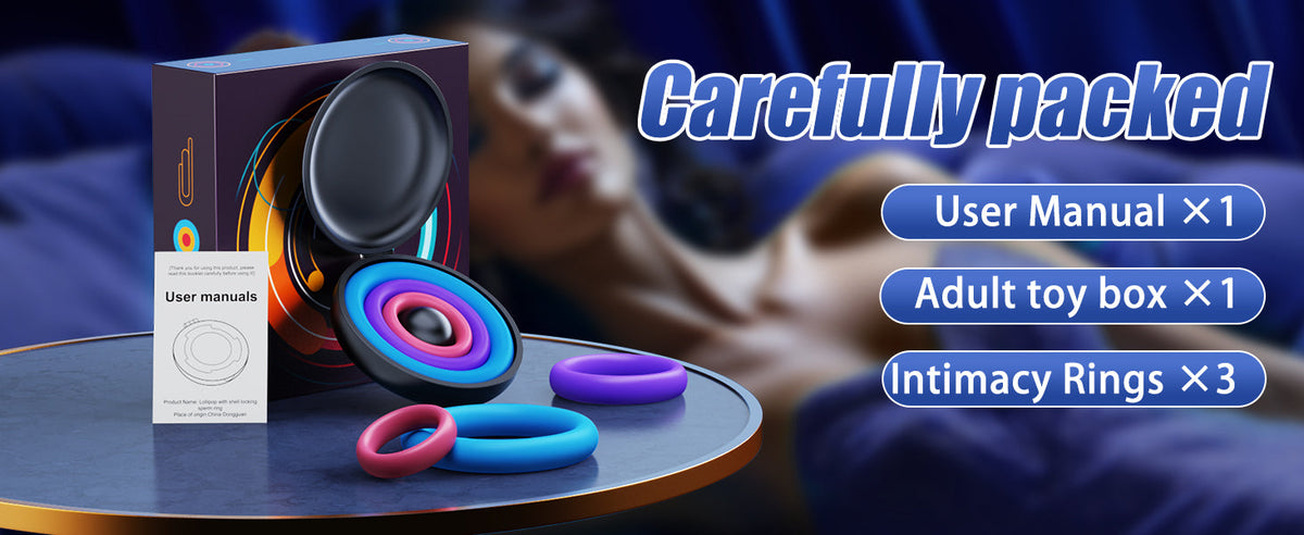 Candy Colours 3 Different Sizes Reusable Silicone Penis Ring