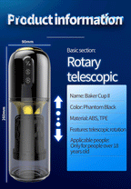 Blowjob Machine 3 Speeds 8 Modes Rotating Thrusting for Beginner