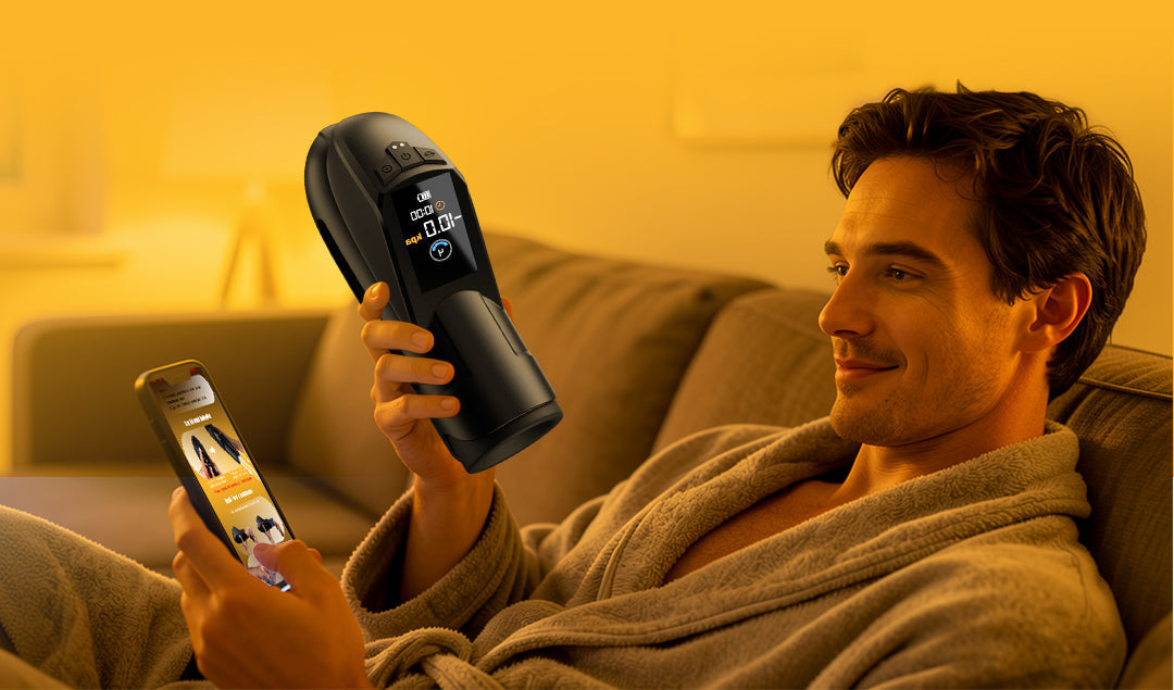 Flesh-like Sleeve Long-lasting Suction Clear Guidance Automatic Male Masturbator