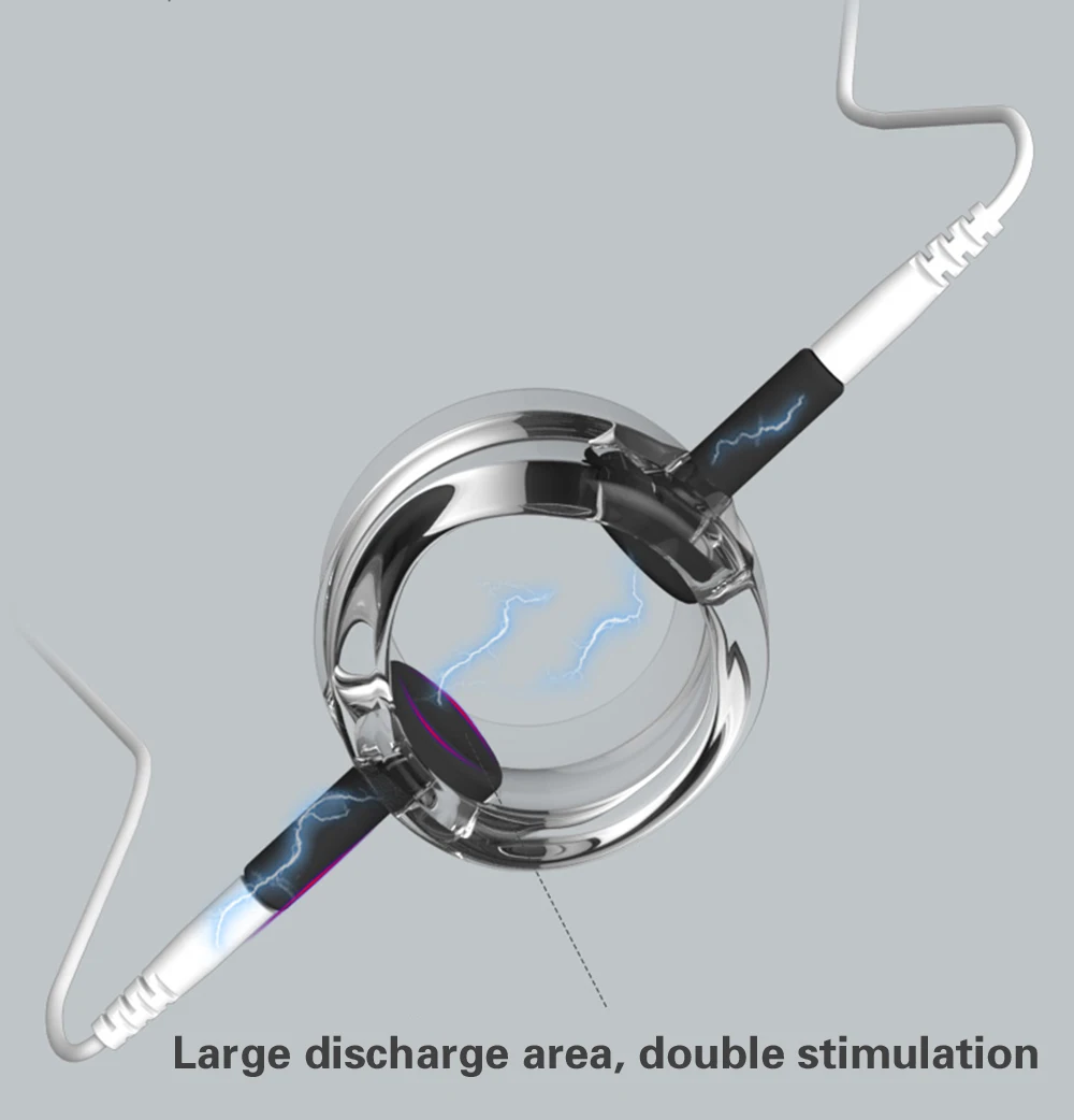 E-stim Eichel Penistrainer Stimulator mit 19 Electric Shock Intensity & 8 Modes