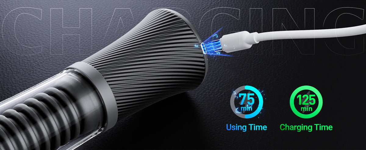 9 Vibrating Spring & 5 Vacuum Suction Penis Pump with 2 Switchable Sleeves