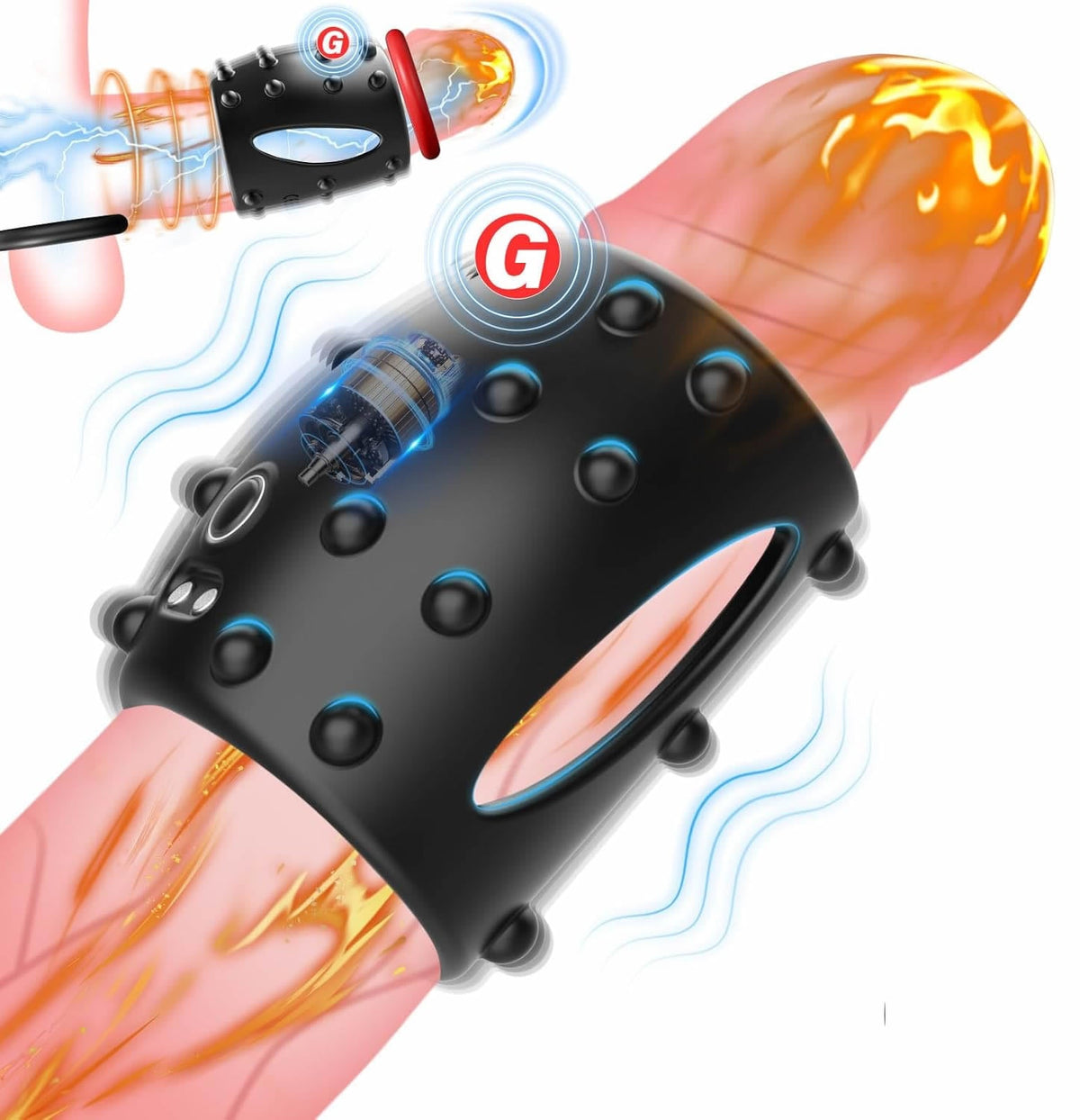 Penis Enlarger Ring Vaginal Extra Stimulation Vibrating Cock Ring