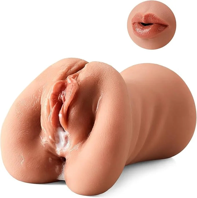 Ava 3 in 1 Pocket Pussy Male Masturbator Realistic Blowjob Anus Stroker