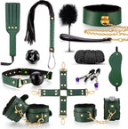 Master Series Hook Up 12-piece Plush Bondage Set