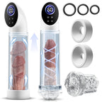 Arthur-6 Smart Suction Enlargement Pump with Transparent Sleeve,Includes 2 Silicone Sleeves & 3 Delay Rings
