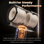 Raiden – Ergonomic Male Masturbator Non-Slip Arc Handle for Fatigue-Free Grip Durable Telescopic Rotation Motor