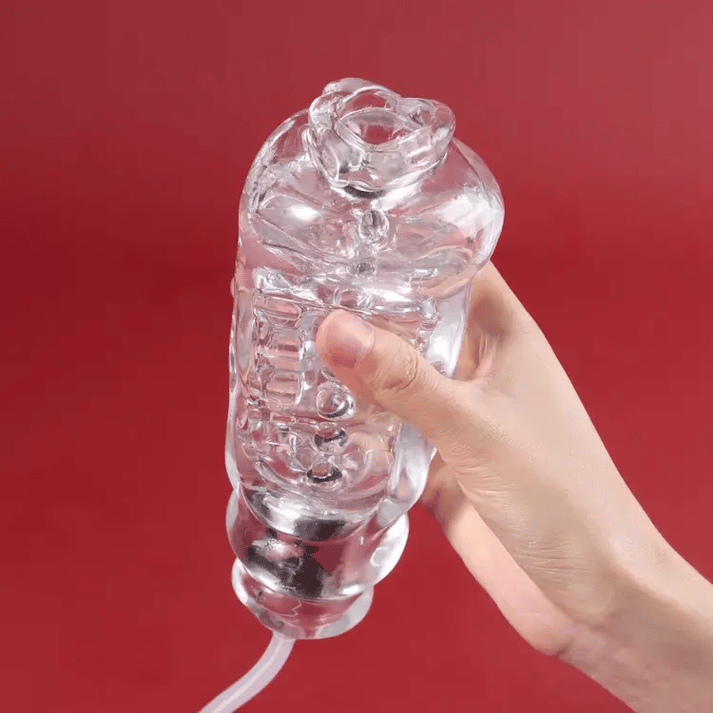 Longe Vortex Pump Vacuum Suction Masturbator with Vibration