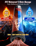 4-in-1 Penis Pump Sex Toy for Men Masturbator, App-Controlled Manual & Automatic Electric Vacuum Pump with 4 Training Modes & 8 Suction Levels, Penis Pump with 6 Penis Rings