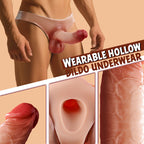 Strap-on Dildo Silicone Wearable Hollow Dildos Panties With 7.48'' Realistic Penis