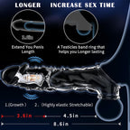Reusable Clear Penis Sleeve with Vibrator Penis Ring
