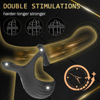 10 Modes Vibrating Cock Ring with APP Control Testicles Vibrator
