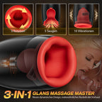 3 in 1 Glans Massage Master Trainer 3 Spinning 5 Suction Male Mastubators
