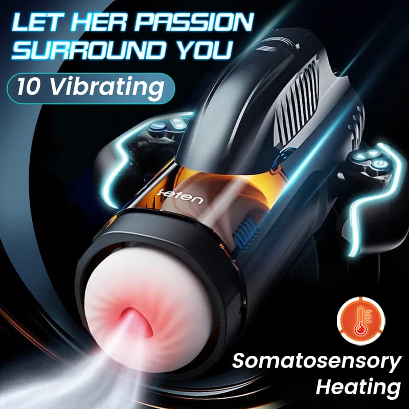 New Leten Bermuda Automatic Telescopic Sucking Heating Strong Male Masturbator
