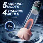 Electric Penis Pump with mini Pocket Pussy 2 in 1 Vacuum Pump for ED Treatment with 5 Suction Modes
