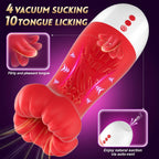 10x Sucking & Licking Vibrating Male Stroker